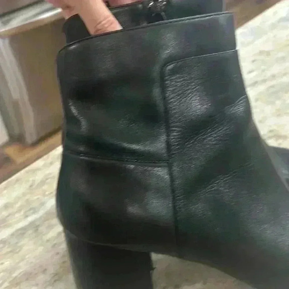 Cole Haan Women's Grand High Heel Boots leather Black Size 11B zip up inside - Picture 10 of 11